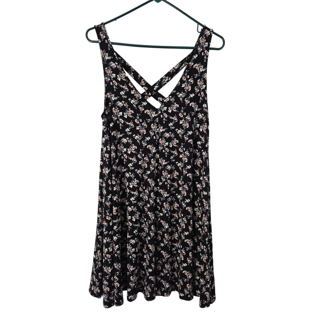 American Eagle Soft & Sexy Cottage Core Mini Dress M Womens V Neck Coquette